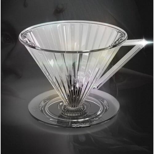 1-2 Cups Coffee Filter Cup Coffee Maker Pour over Conical V60 Filter Cup Brewing Coffee Tools