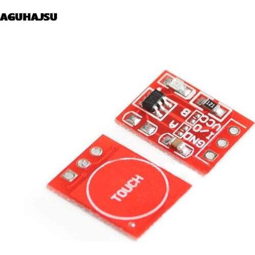 10PCS/LOT NEW TTP223 Touch button Module Capacitor type Single Channel Self Locking Touch switch sensor