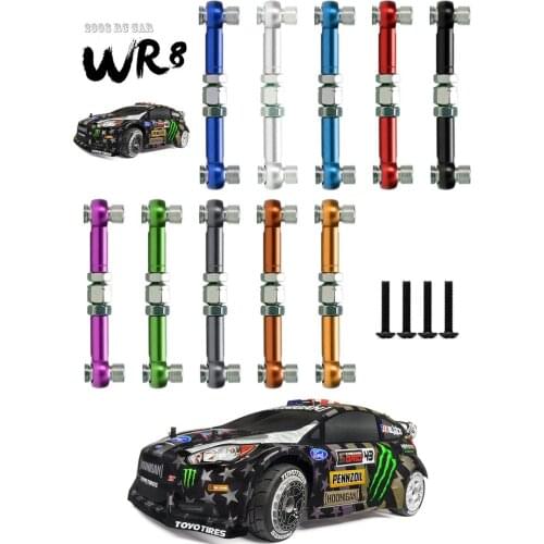 107905 2P Aluminium Verstelbare Voor/Achter Trekstang Koppeling Servo Link Voor Rc Model Auto hpi WR8 3.0 Flux Ken Block1:10