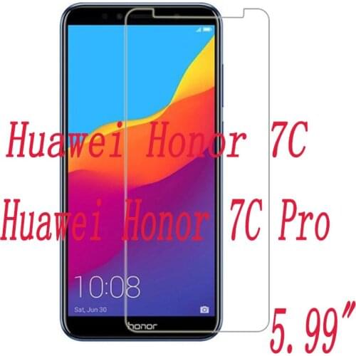 2PCS Tempered Glass 9H Explosion-proof Protective Film Screen Protector mobile phone for Huawei Honor 7C / 7C Pro 5.99"