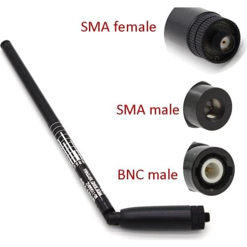 High quality SRH789 antenna SMA male UV band antena 144/433mHz SMA female BNC male for Kenwood Icom Moto YAESU TYT BAOFENG PUXIN