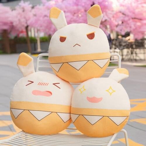 Genshin Impact Klee Ganyu Keqing Cosplay Bomb Dango Cute Plush Doll Stuffed Toys Throw Pillow Cartoon Cushion Xmas Birthday Gift