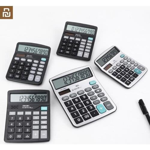 Xiaomi youpin calculator solar calculator for accounting with voice dual power computer stationery office supplies