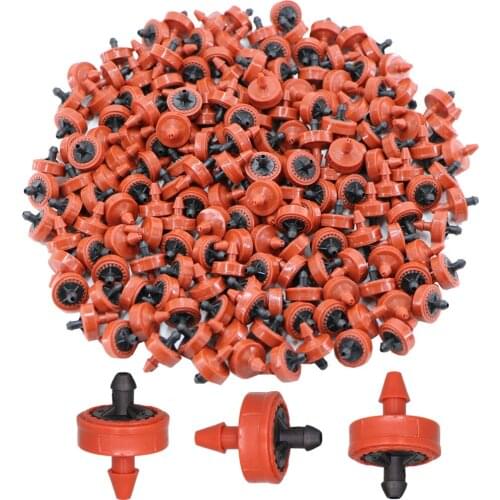 20PCS 2L 4L 8L Pressure Compensating Emitter Dripper Self-cleaning Drip Irrigation Water Regulator 4/7 Pipe Hose Puncher