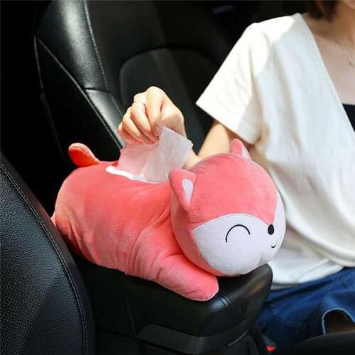 Creative Cartoon Cute Animal Home Kitchen Tissue Box For Car Interior Products Car Armrest Box Living Room Tissue Canister