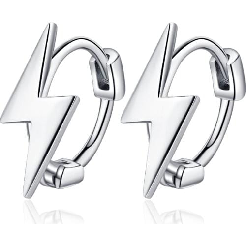 New 925 Sterling Silver Earrings Personality Lightning Design Earrings For Women Charm Jewelry Wedding Gift