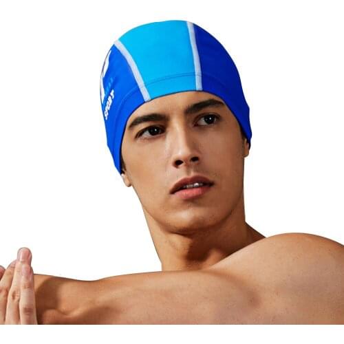 Mens swimming cap fashion letter printing waterproof ear protection swimming cap beach sunscreen swimming cap
