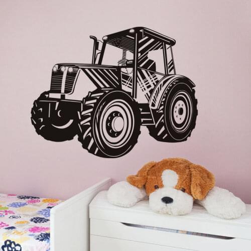 Transport Home Decor Wall Stickers Tractor Art Wall Decal for Boys Room Removable Wallpaper New Arrivals Wall Tattoo SA561