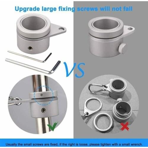 2pcs Flag Pole Rings 360 Degree Rotating Flagpole Flag Mounting Rings Anti Wrap For 1.0 To 1.26 Inch Flag Pole