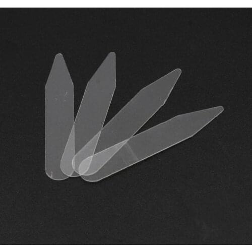 200Pcs Plastic Collar Stays Stiffeners Stay Bones Shirt Mens Clear Collar Stays F3MF