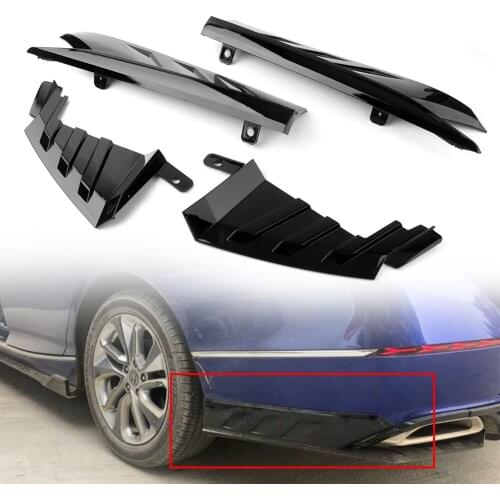 ABS Car Rear Bumper Lip Molding Cover Trims Decoration 4pcs For Honda 2018 2019 Accord X Car Styling