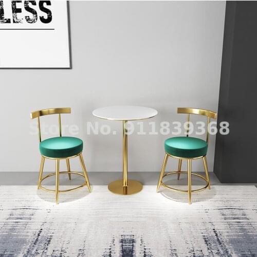 Bar Chair Northern Europe Modern Simple High Chair Back Bar Chair Household High Stool Bar Table Chair Light Luxury Bar Table