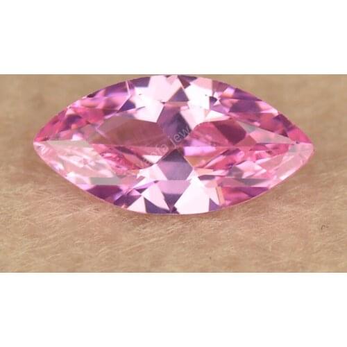 Sale Price 5A 1.5x3~10x20mm Pink Color Marquise Cut Cubic Zirconia Stone Red Synthetic Gems For Jewelry Made