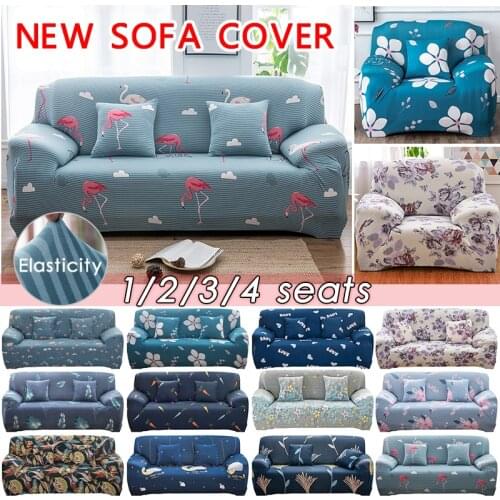 Stretch Sofa Cover Sectional Elastic Slipcover for Living Room Couch Cover L Shape Corner Armchair Cover 1/2/3/4 Seater
