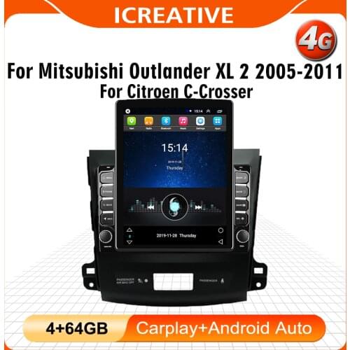 2.5D 9.7" Tesla screen Car Multimedia player Auto GPS Navigator WIFI For Mitsubishi Outlander 2006 2007 2008 2009 2010-2012
