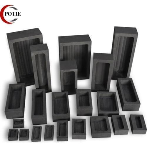 Graphite Ingot Bar Graphite Casting Metal Tank, Graphite Crucible Crucible for Melting Gold Silver Casting Refining