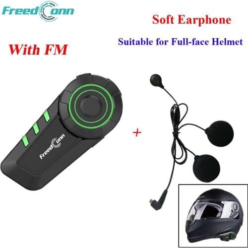 FreedConn KY Bluetooth 5.0 Motorcycle Headset Moto Helmet Headphone with FM Radio