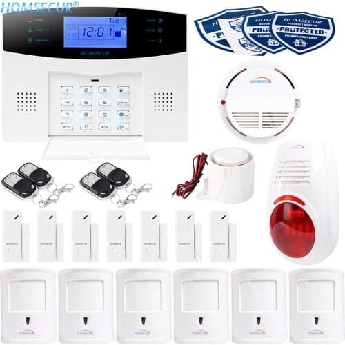 HOMSECUR APP Controlled Wireless 2G Home Alarm System+6 Pet Friendly PIR Sensor