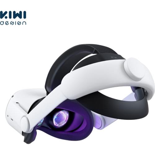 KIWI design For Oculus Quest 2 Elite Adjustable Head Strap Increase Supporting Improve Comfort-Virtual For Quest2 VR Accessories