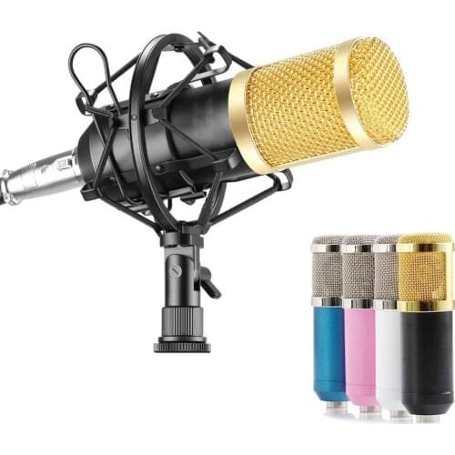 BM800 Condenser Microphone kit Studio Broadcasting Singing Microphone Podcast Recording Mic Karaoke Microphone for Computer