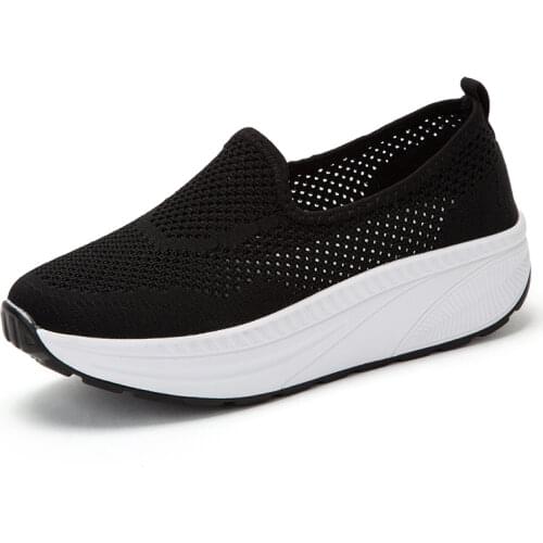 Summer Mesh Women Shoes Platform Loafers Autumn Slip On Breathable Women Casual Flats Zapatos Mujer Size 35-42