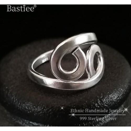 Monkey King 9999 Sterling Silver Rings For Men Punk Vintage Wave Ring Unisex Adjustable Chinese Handmade Luxury Jewelry Ethnic