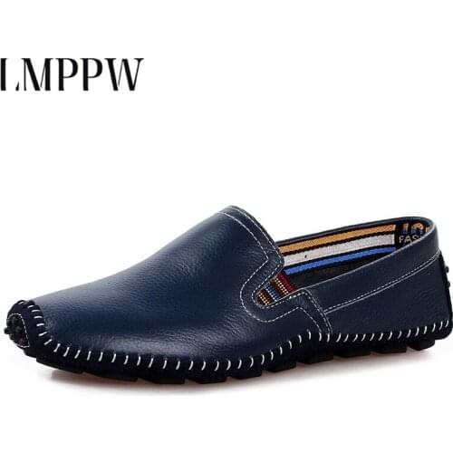 Big Size Brand Fashion Soft Moccasins Men Loafers High Quality Genuine Leather Handmade Men Flats Shoes Gommino Driving Shoes 2a