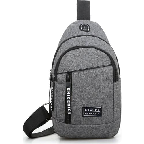 Womens Chest Pack Casual Crossbody Chest Pack Canvas Messenger Shoulder Bags Diagonal Male Handbag Sling Chest Pack for Women