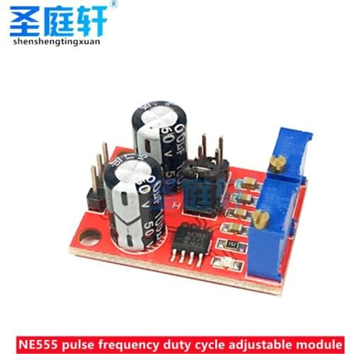 NE555 pulse frequency duty cycle adjustable square wave rectangular signal generator stepper motor driver board module