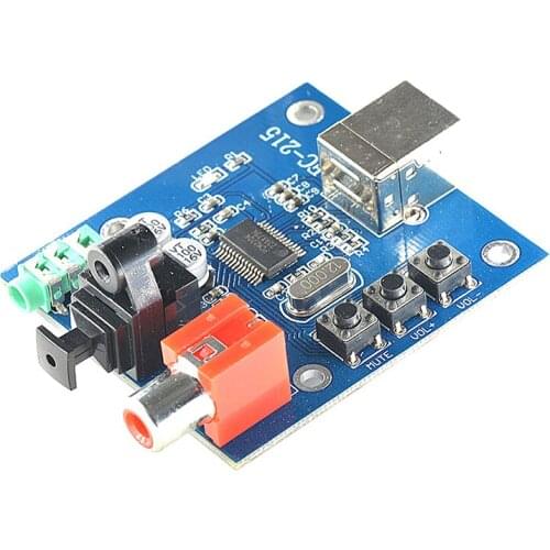 PCM2704 USB DAC to S/PDIF Sound Card Decoder Board 3.5mm Analog Output F/PC