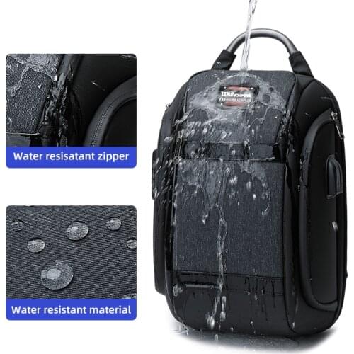 WIERSOON Adjustable Crossbody Bag for Men New Anti-thief Women Waterproof Shoulder Bags USB Charging Short Trip For Male Travel