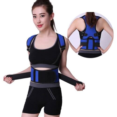 Adjustable Posture Shoulder Protector Support Corrector Belt Men Women Gym Sports Safety Back support Care Brace Guard Strap