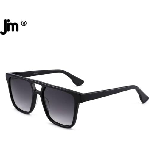 Brand Designer Square Sunglasses Women Men Fashion Double Bridge Gradient Lenses Sun Glasses UV400