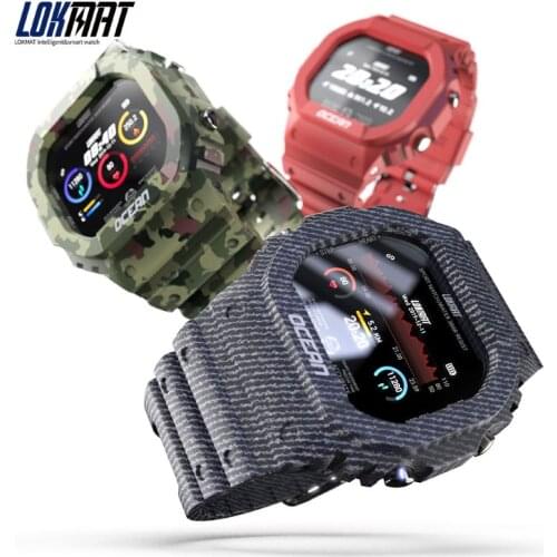LOKMAT OCEAN Remote Camera Sports Smart Watch Swimming Pedometer Heart Rate Monitor Call Message Reminder Social Interaction