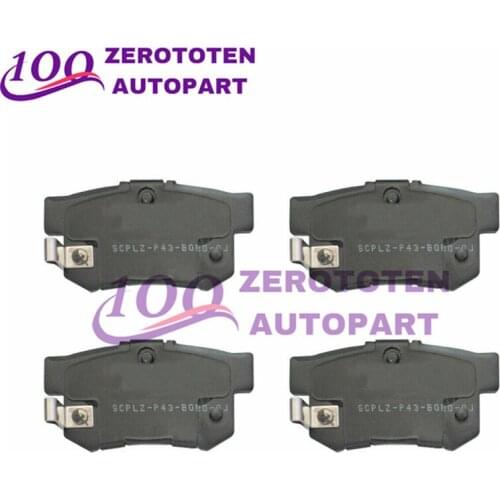 4X Rear Brake Pads For 94-07 Accord 06-15 Civic 2000-2004 Odyssey 43022S3N 43022-S3N-A01