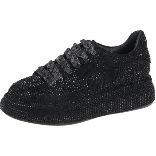 2020 Women Sneakers with Sparkles Shoes Woman Luxury Platform Women Trainers Rhinestone Fashion Casual Shoes for Women Sneakers