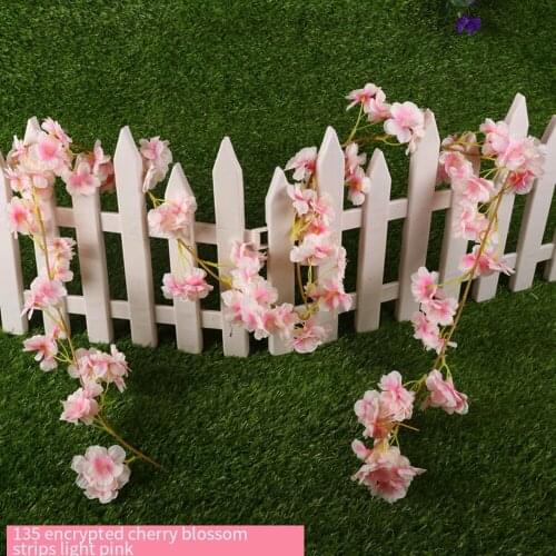 1.8M Artificial Cherry Flower Garland Hanging Rattan Fake Wedding Decor Plant Suitable for Wedding Decoration Outdoor Decoration