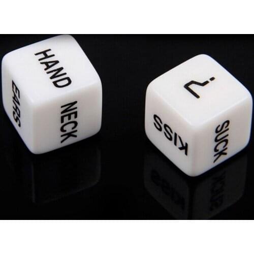 1 Pair=2 PCS High Quality Funny Dice Sexy Romance Love Humour Gambling Adult Games Erotic Craps Pipe For Couples