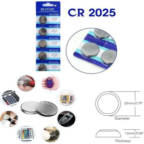 10PC CR1220 CR1620 CR927 CR2025 CR2032 CR2016 3V Lithium BatteryFor Watch Toy Calculator Car Remote Control Button Coin Cell