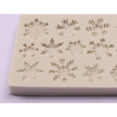 3D Snowflake Shaped Silicone Mold Candy Chocolate Jelly Cake Making Molds DIY Bar Ice Block Soap Baking Mould Tools E56C