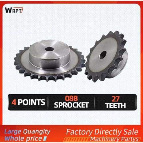 4 points Sprocket 08B 27Teeth Pitch 12.7MM, Craft hole Table wheel/industrial sprocket/08B chain