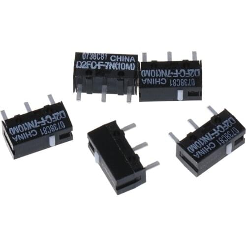 5Pcs Omron Mouse Micro Switch D2FC-F-7N (10M) for Logitech Microsoft Button