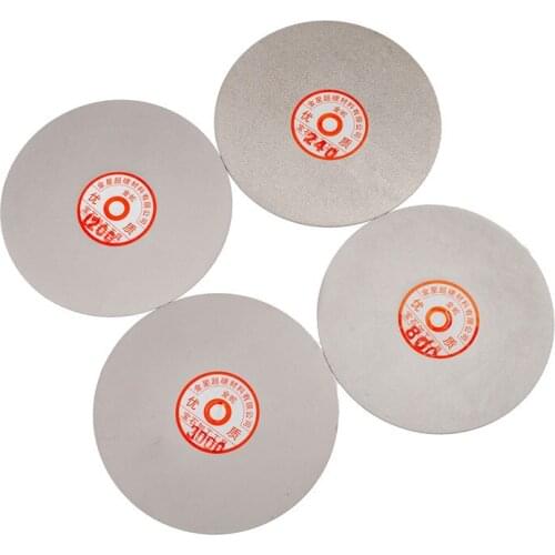 6" inch 150mm Grit 240-3000 Coarse-Fine Diamond Abrasive Wheels Grinding Wheel Disc Coated Flat Lap Disk Lapidary Tools