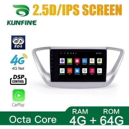Car Stereo For Hyundai Verna 2016 2017 2018 Octa Core Android 10.0 Car DVD GPS Navigation Player Deckless Radio Headunit