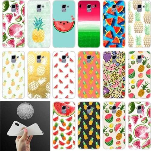 Phone case Cover Fruit Pineapple Watermelon FOR Coque Samsung Galaxy J6 J4 J8 J7 2018 Plus J3 J5 J7 Prime Pro 2017 2016 Casse