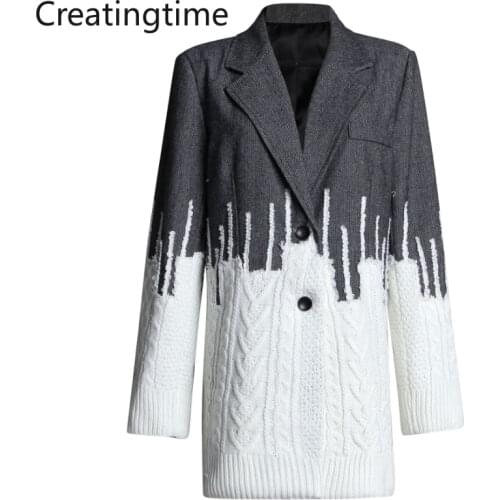 CREATINGTIME Women's Wool Blazers