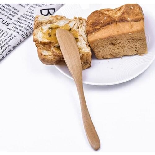 Wooden Butter Knife Pastry Cream Cheese Butter Cake Knife Cake Decorating Baking Tools F20173481