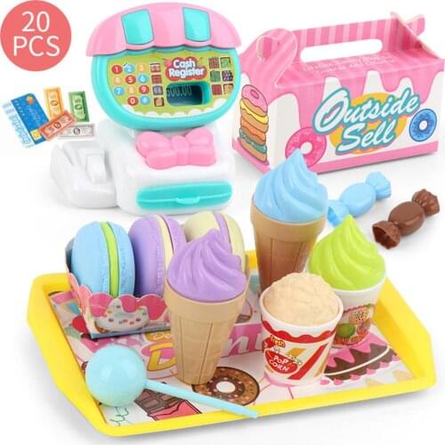 Children Shop Cash Register Fruit Vegetable Dessert Pretend Play Children Toy Pretend Groceries Toys