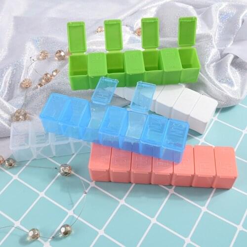 Weekly Tablet Braille Recognition Wholesale 1PCS 7 Days Plastic Pill Box Pill Tablet Organizer Case Medicine Cases Storages