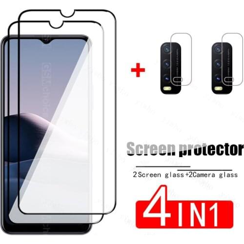 HD Glass for Vivo Y20 2021 Tempered Glass Mobile Phone Screen Protector On Vi vo Vovi Y 20 20Y Y20 2020 Camera Lens Glass Film